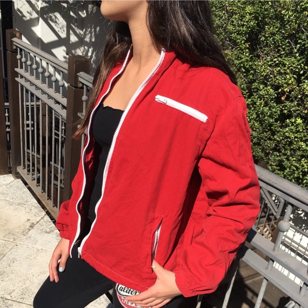 Red jacket